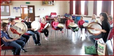 Dragon Drums in a school classroom
